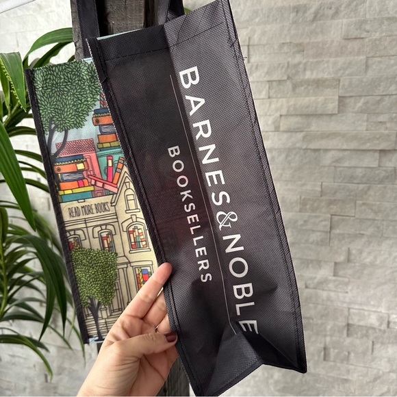 BARNES & NOBLE “Booktown” Book Lover Eco Multicolor Tote - Picture 8 of 8